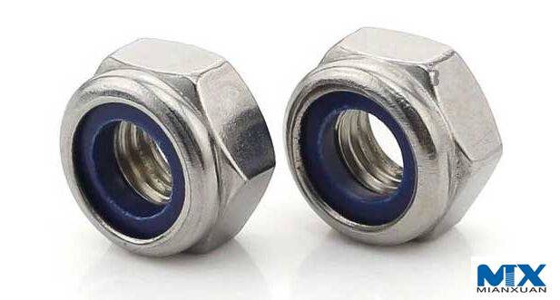 Tuercas hexagonales de par predominante con inserto no metálico