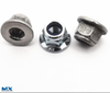 Tuercas hexagonales de acero al carbono con brida y con inserto no metálico