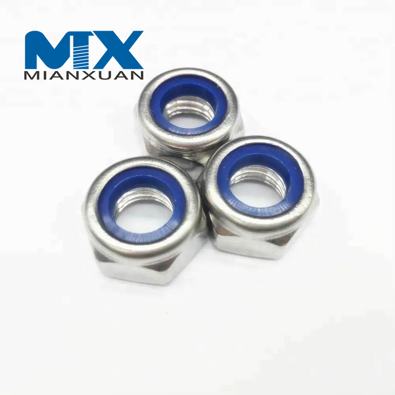 Tuercas de bloqueo de seguridad Nylock flotantes hexagonales con inserto de nailon