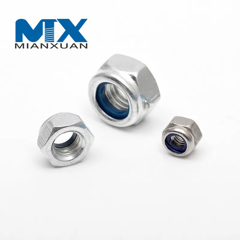 Tuercas de bloqueo de seguridad Nylock flotantes hexagonales con inserto de nailon