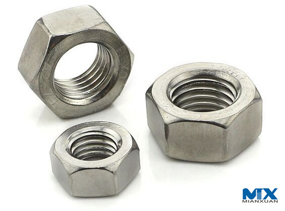 Material de tuercas hexagonales de acero inoxidable para construcción