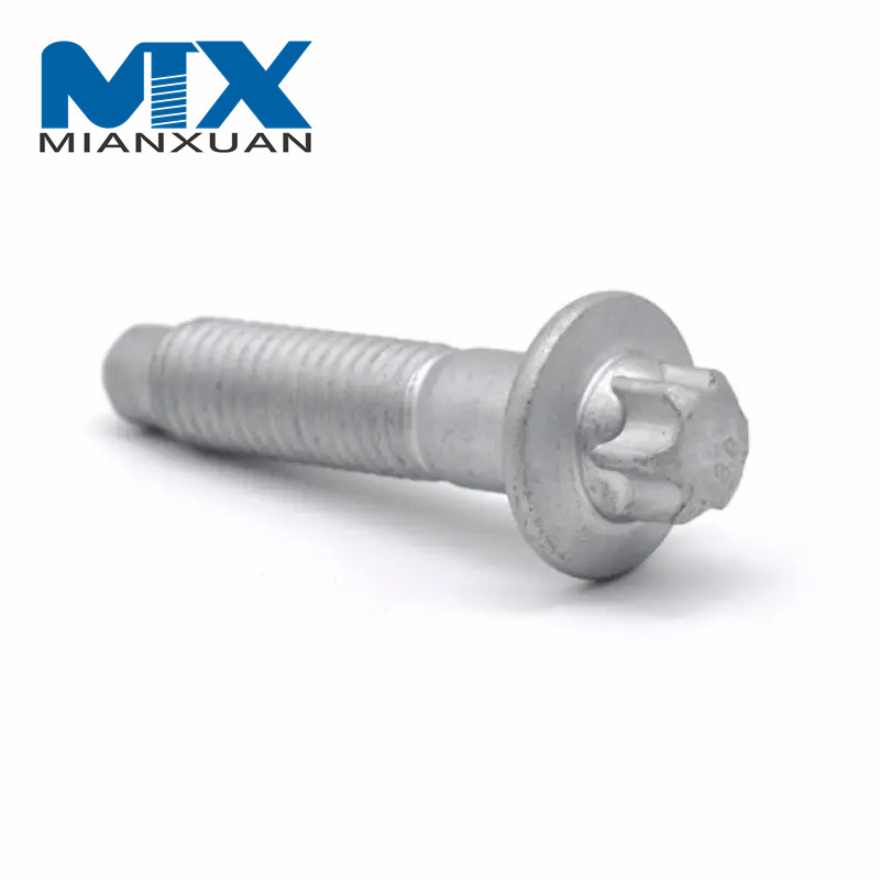 Mayorista de fábrica Torx-Head Perno Torx de cabeza de brida de perfil negro