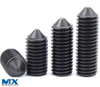 Tornillos de fijación hexagonales con punta cónica