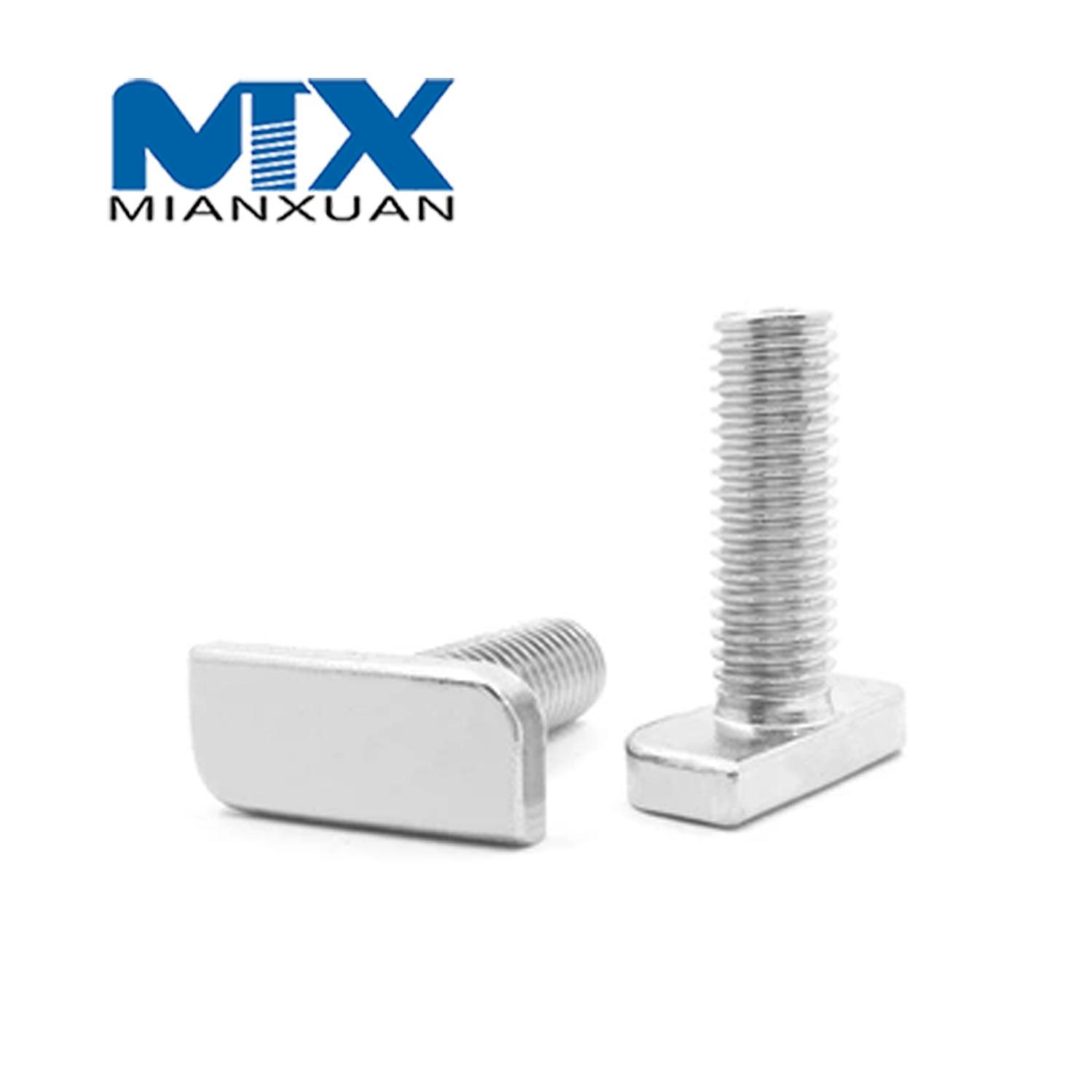 Tornillos en T Perno de martillo Fabricante de pernos del sistema solar inoxidable A2-70