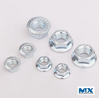 Tuercas hexagonales con brida para automóvil