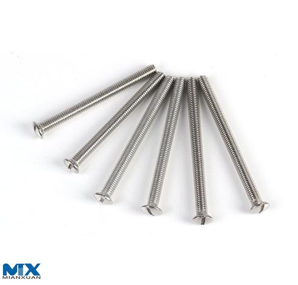 Tornillos de cabeza avellanada elevada ranurada