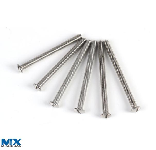 Tornillos de cabeza avellanada elevada ranurada