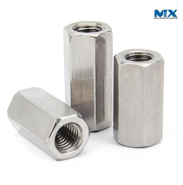 Tuercas de acoplamiento hexagonales de acero inoxidable estándar ASTM ASME Us
