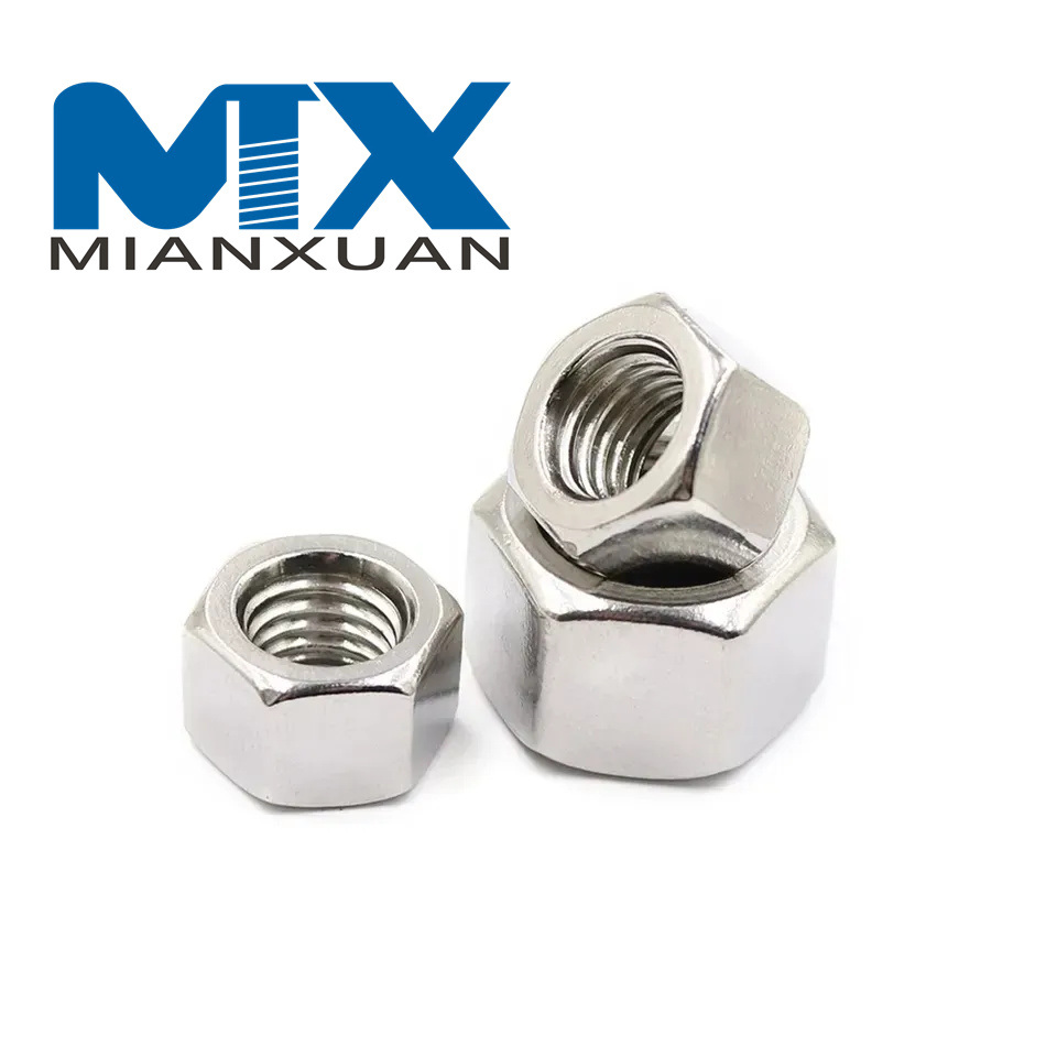 Tuerca hexagonal de acero inoxidable DIN934 A2-70 A4-80