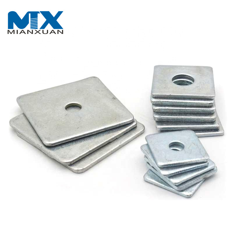 DIN436 Acero inoxidable 316 Arandela plana cuadrada Arandela de pared LED Tuerca Perno y arandela