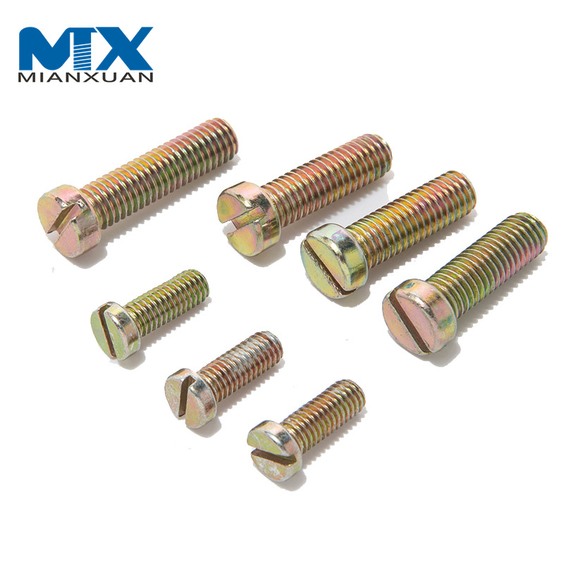 Tornillo de máquina de acero ranurado DIN84 4,8/C1008 del perno de la cabeza de cacerola del queso