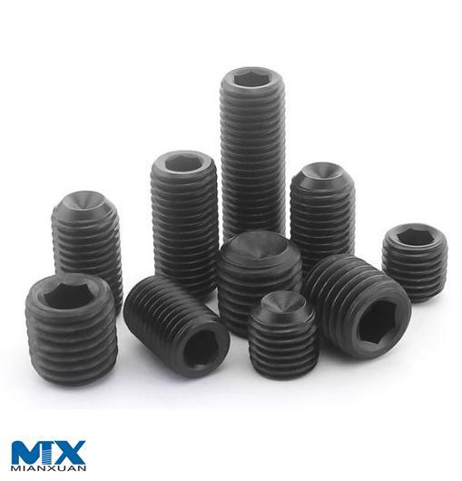Tornillos de fijación hexagonales con punta de copa