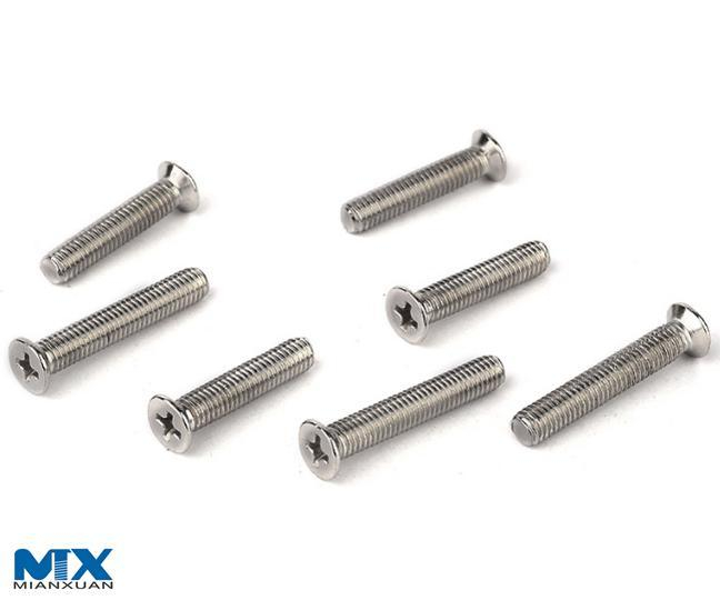 Tornillos de cabeza plana empotrados de pH de acero inoxidable