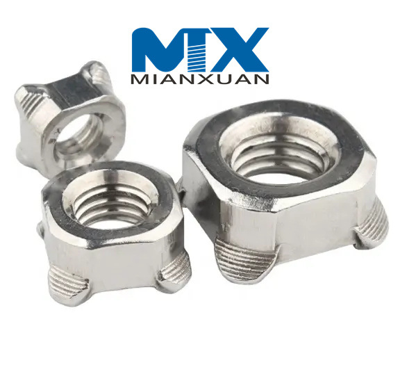 Tuerca de soldadura cuadrada de acero inoxidable DIN928