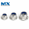Tuerca de seguridad de nailon con brida hexagonal