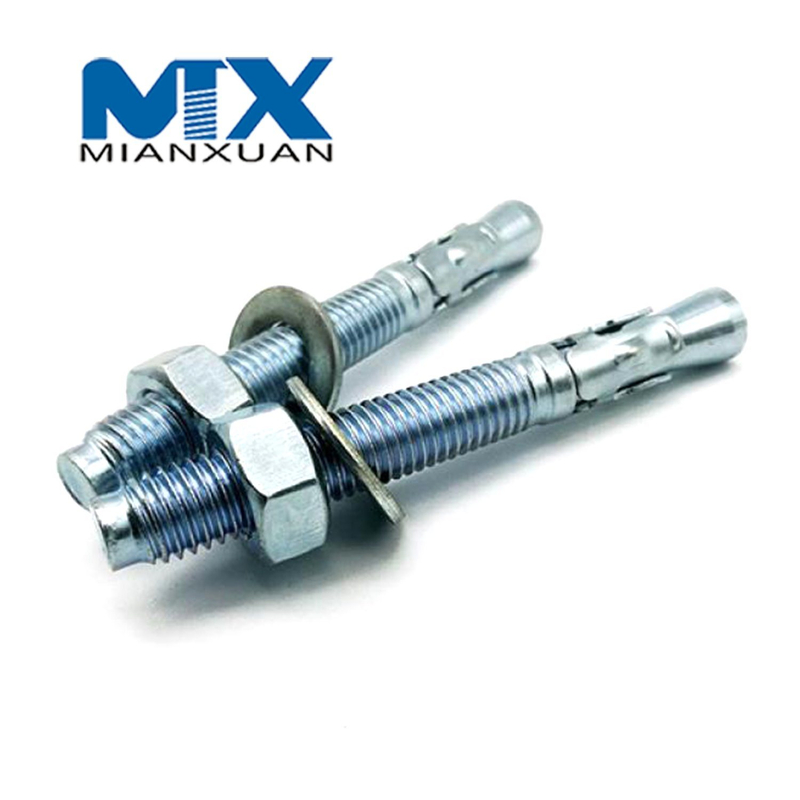 Perno de expansión de acero inoxidable para carro hexagonal en forma de U mediante sujeción de anclaje de cuña