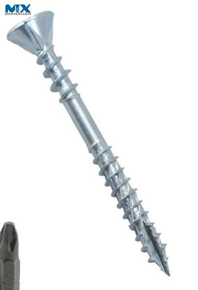 Tornillos para aglomerado de doble cabeza avellanada para construcción