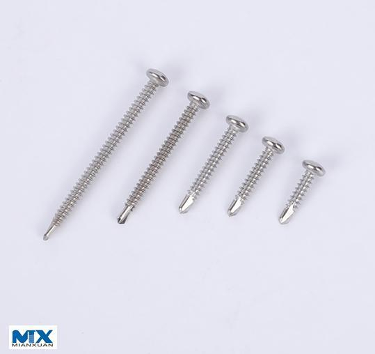 Tornillos perforadores de cabeza redonda empotrados de pH o rosca de tornillo roscador