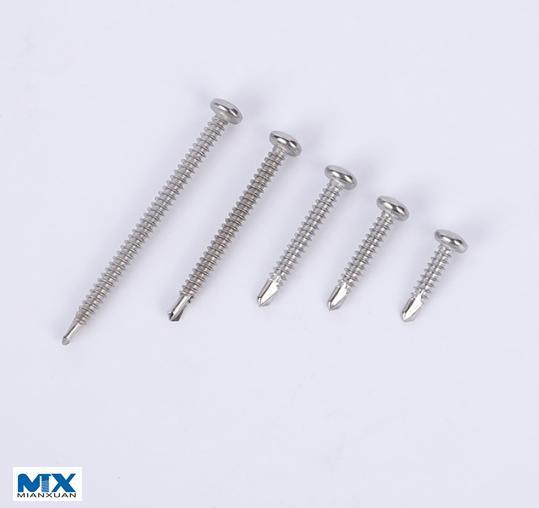 Tornillos perforadores de cabeza redonda empotrados de pH o rosca de tornillo roscador