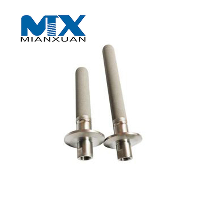 Accesorios de piedra de carbonatación 316L/piedra de difusión para tubos de acero inoxidable sinterizado de 1/8 pulgadas