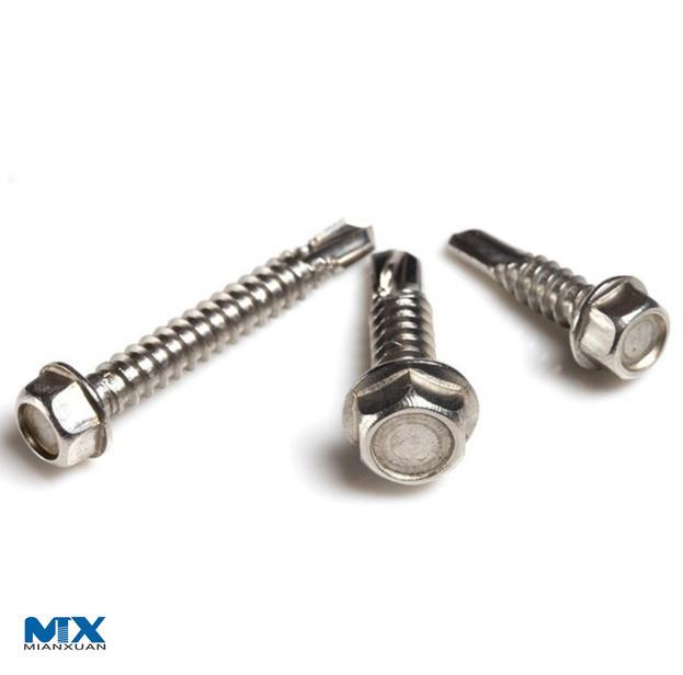 Cabeza hexagonal con tornillos bimetálicos EPDM para energía solar