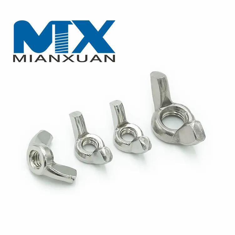 Tuerca de mariposa de acero inoxidable SS304 DIN315