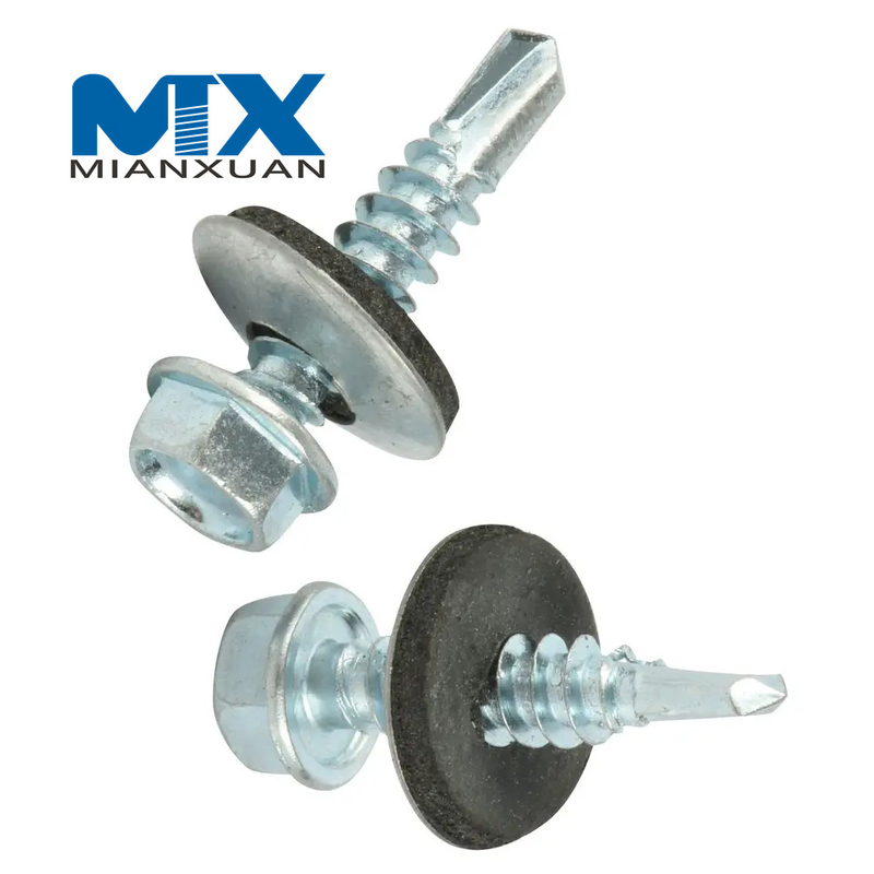Tornillo Tek de tamaño completo con cabeza hexagonal DIN7504K