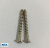 Tornillos para madera con cabeza avellanada elevada empotrada en cruz de acero inoxidable