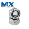 Tuercas de seguridad con inserción de nailon hexagonal de acero inoxidable