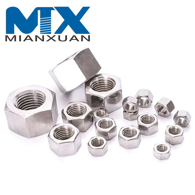 Tuerca hexagonal de acero inoxidable Disfrute de un servicio más conveniente