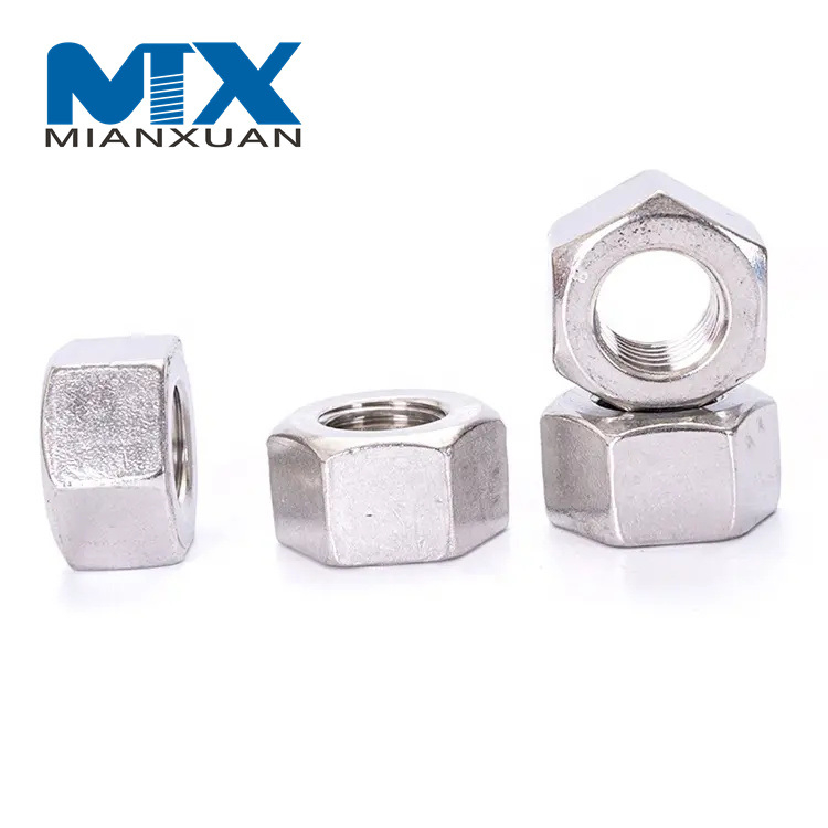 Tuerca hexagonal de acero inoxidable DIN934 SS304 SS316