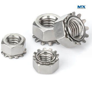 Tuercas de seguridad K de cabeza hexagonal para muebles o construcción