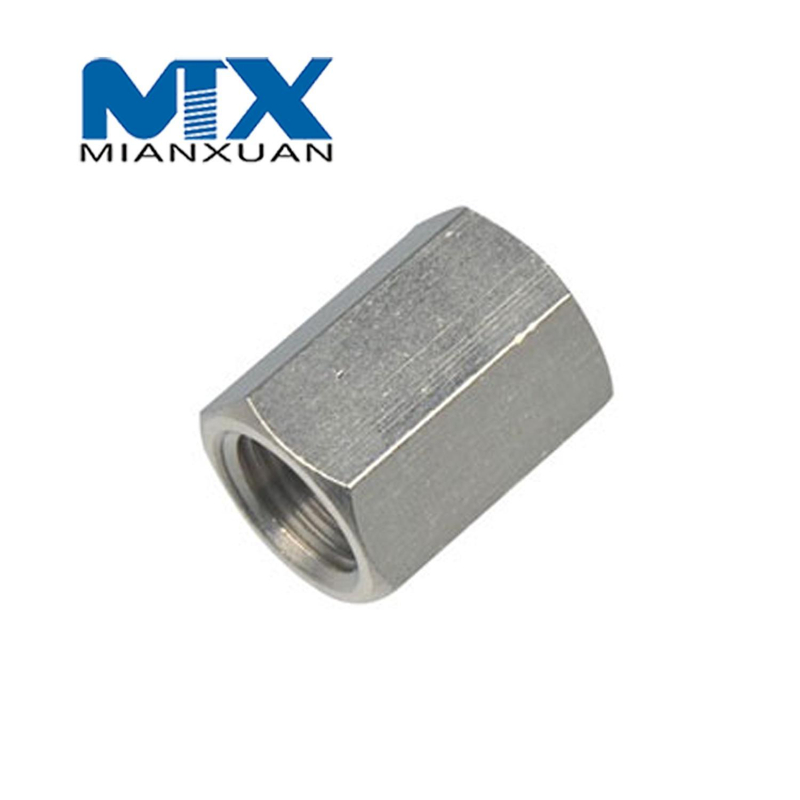 DIN6334 Tuerca hexagonal Acero al carbono Fabricante estándar Zinc negro