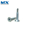 Tornillo autoperforante de acero inoxidable con brida de cabeza hexagonal con arandela de PVC DIN7504