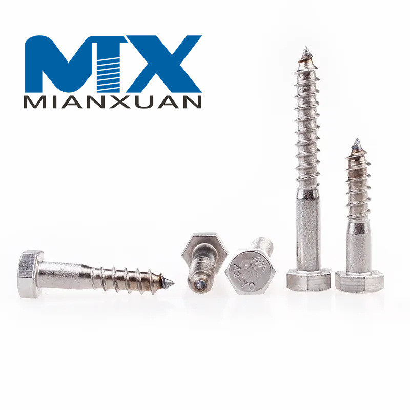 Tornillos para madera con cabeza hexagonal DIN 571
