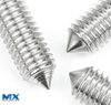 Tornillos de fijación de cabeza hexagonal con punta cónica