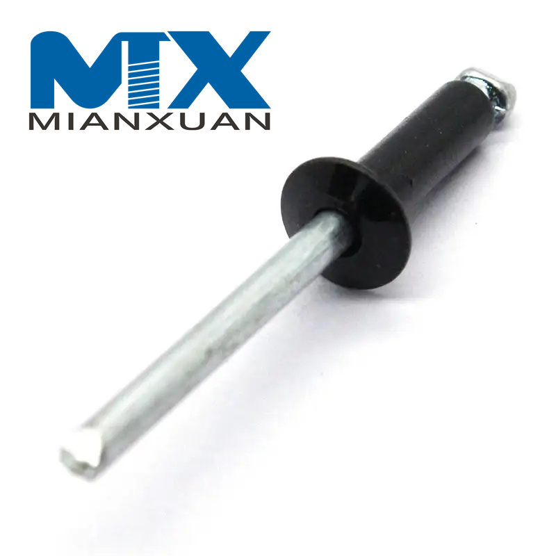 Clavo de botón tipo abierto Mandril de acero Remache ciego pop de aluminio