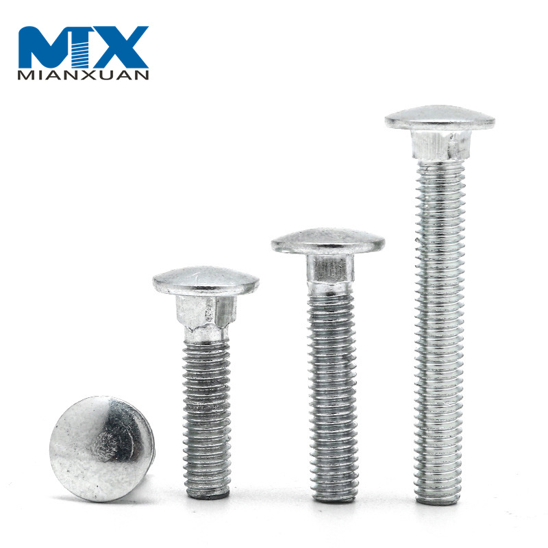 Pernos de carro con perno de cuello cuadrado DIN603 Pernos de cuello cuadrado con cabeza de seta