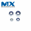 Tuerca de seguridad de nailon DIN985 de acero inoxidable