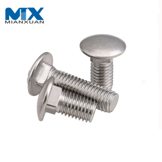 Perno de carro galvanizado DIN603 Acero inoxidable 307A - 5/16'-18 X 2-1/2'