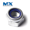 Tuerca de inserción de nailon hexagonal DIN985 Tuerca autoblocante DIN 985 Acero al carbono 4,8 8,8 10,9 12,9 M24 M30 M36 M42 M48 Zinc negro galvanizado liso