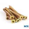Tornillos de hormigón Torx de cabeza avellanada plana con nervaduras
