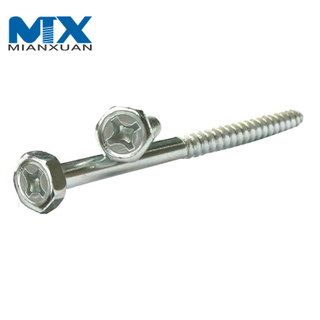 Tapones de expansión de plástico con cabeza hexagonal especial Tornillos para madera galvanizados pH