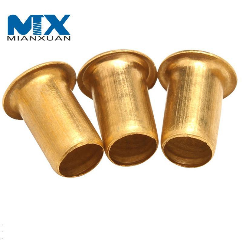 Tubo de remache hueco/tubular de aleación de material de latón personalizado tipo DIN7338