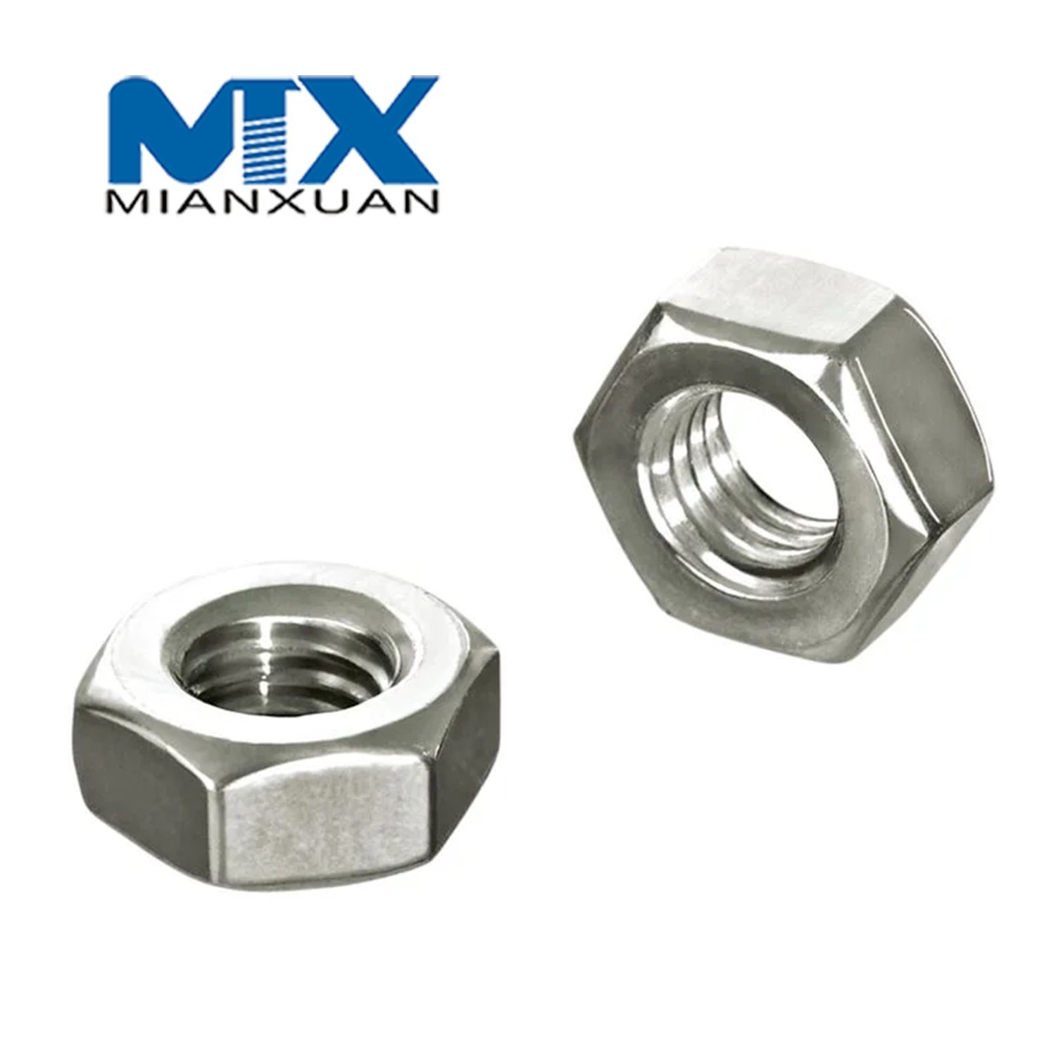 Acero al carbono 4,8 8,8 10,9 12,9 Tuerca hexagonal de acero dulce DIN 562 557 Tuerca hexagonal DIN557 DIN562 M24 M30 M36 M42 M48 Zinc negro liso Galvanizado