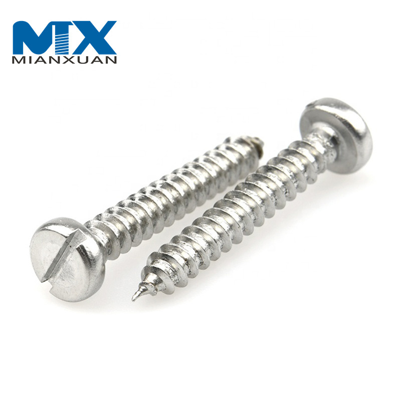 Tornillos autorroscantes ranurados de cabeza troncocónica DIN7971