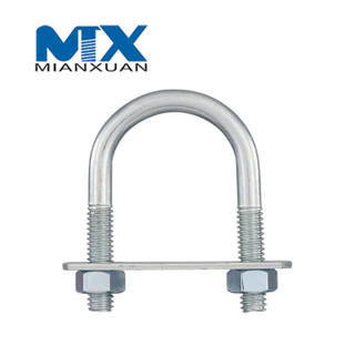 Inoxidable A2 A4 304 316 A2-70 A4-80 Sujetador de perno en U con tuerca hexagonal DIN3570 M3 M4 M5 M6 M8