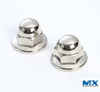Tuercas con brida hexagonal de acero inoxidable con cabeza domo soldada