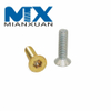Tornillo de cabeza plana avellanada con tornillos ranurados de acero inoxidable 304