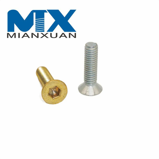 Tornillo de cabeza plana avellanada con tornillos ranurados de acero inoxidable 304